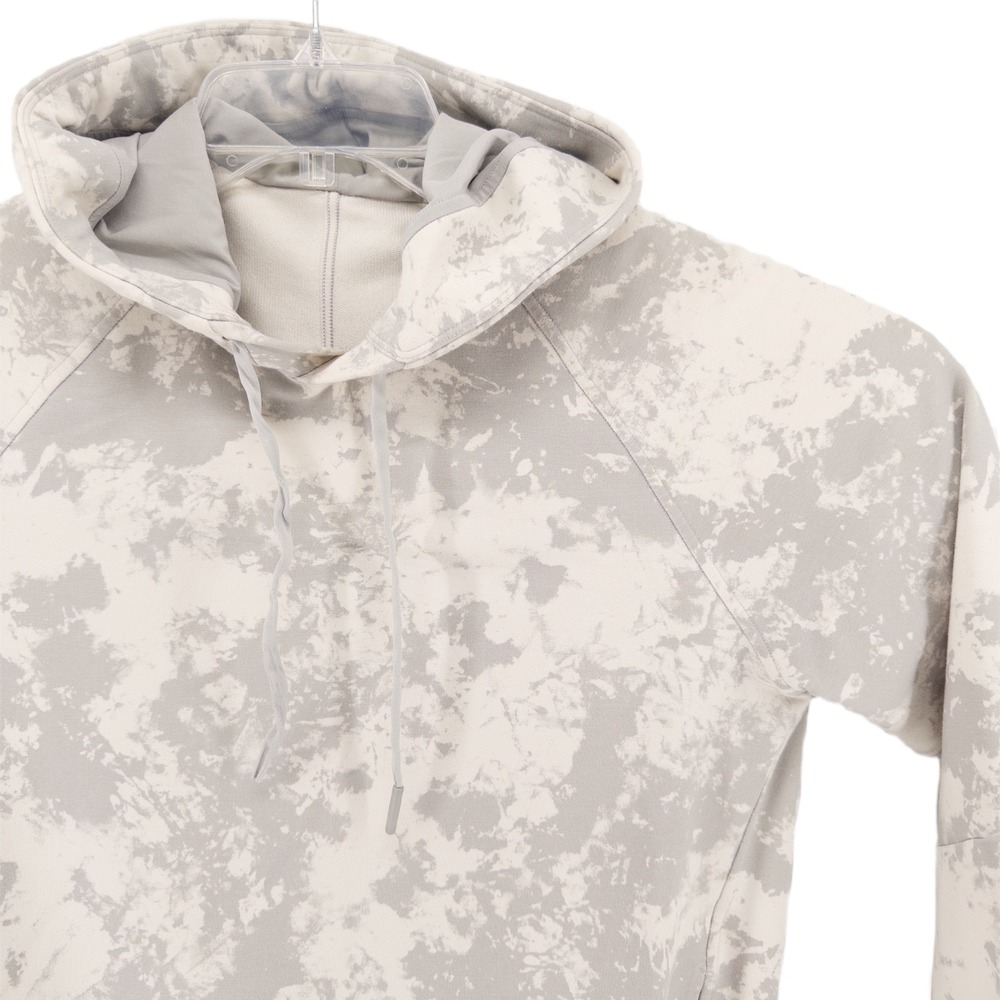 Lululemon Mens Small City Sweat Pullover Hoodie Grey Camo French Terry Spectral